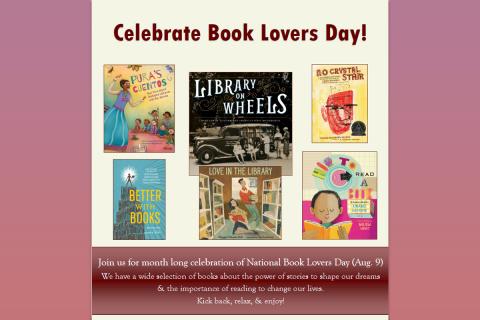 Book Lovers Day Curated Book Display Poster