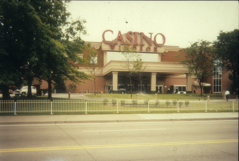 Exterior of Casino Windsor in Ontario, Canada in the late 1990s