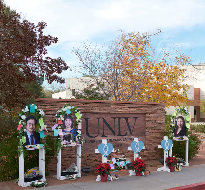 UNLV campus Dec. 6 memorial