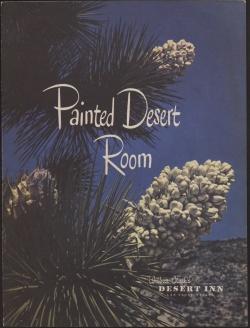 Cover page of an menu for the Painted Desert Room restaurant