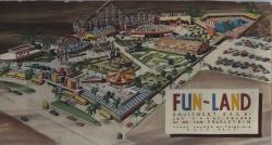 Design drawing of Fun-Land drawn by Harry Hayden Whiteley.