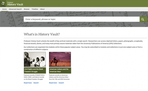 American Indians and the American West Database Screenshot