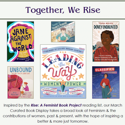 Together, We Rise Curated Book Display Poster