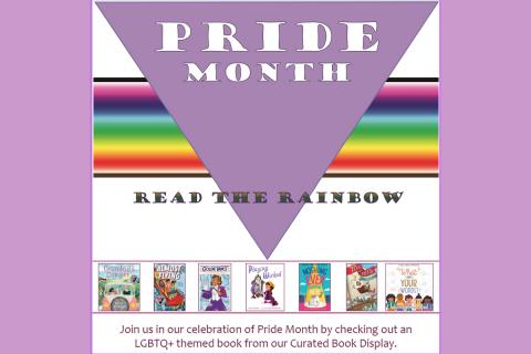 Pride Month Curated Book Display Poster