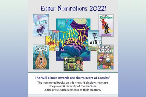 Poster of Eisner nominees book covers