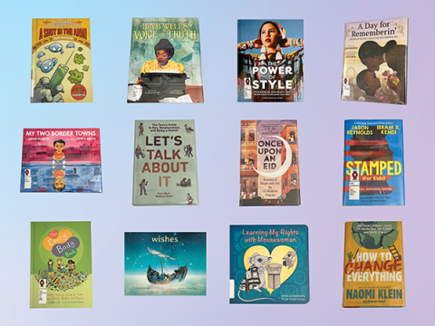 Images of book covers from the Celebrate your Right To Read Curated Book Display.