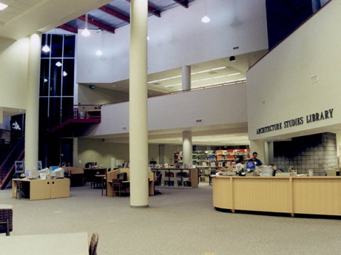 Interior view of the Architecture Studies Library