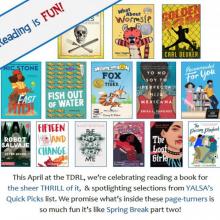 Reading Is Fun Curated Book Display Poster