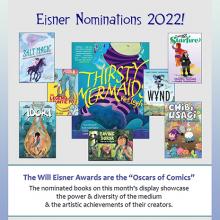 Poster of Eisner nominees book covers
