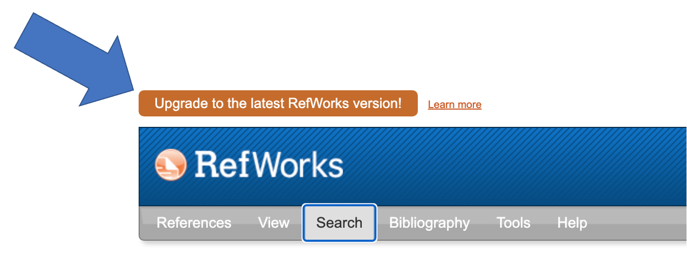 refworks screenshot