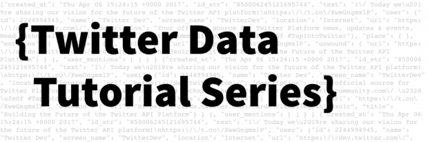 twitter data tutorial series