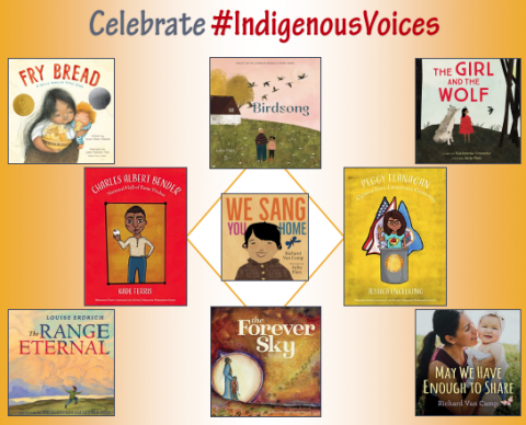 Celebrate #IndigenousVoices Curated Book Display Covers