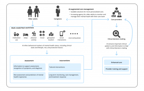 Diagram of augmented care management for older adults