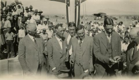 Hoover Dam Silver Spike ceremony, 1930