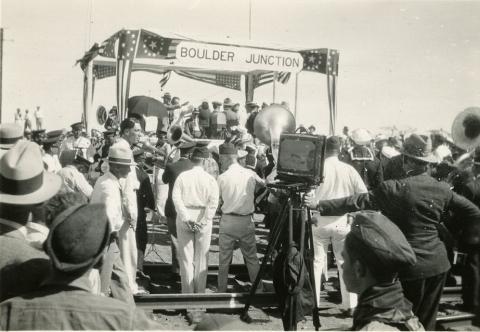 Hoover Dam Silver Spike ceremony, 1930