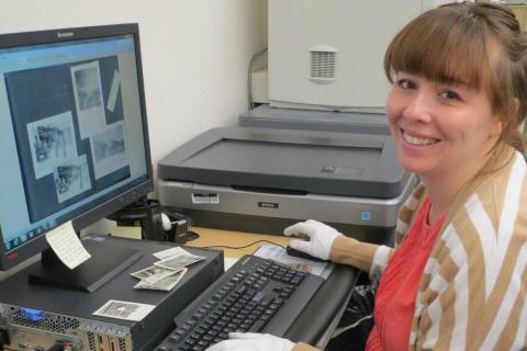 Angela Moor, PhD candidate and UNLV Speical Collections intern, 2015