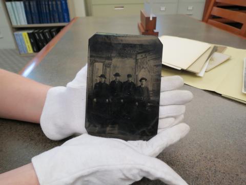 A tintype from the Leonard Blood Papers 