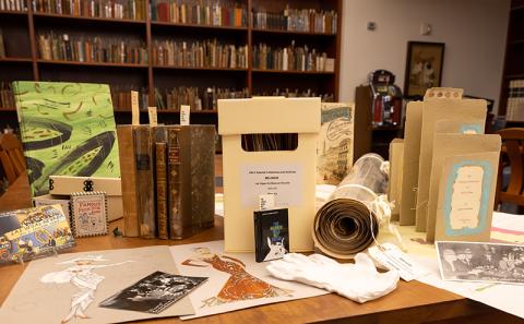 An assortment of archival materials