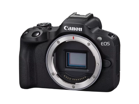 Canon EOS R50 mirrorless digital camera.