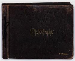 Cover of a photograph album from the Round Mountain album.