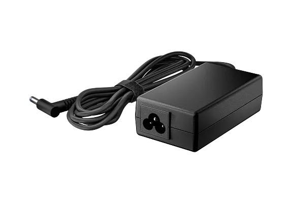 Black hp laptop charger cable and block.