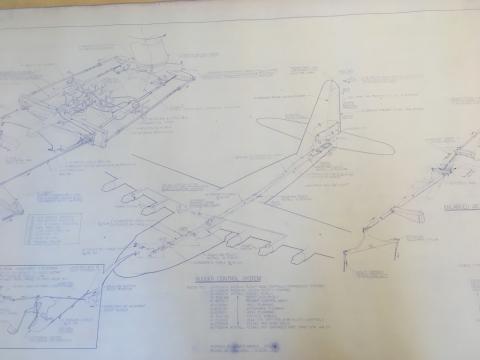 Schematic drawing of the Hughes H-4 Hercules