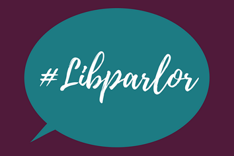 #LipParlor in a speech bubble