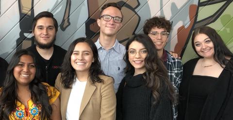 group photo of Mason Undergraduate Peer Research Coaches