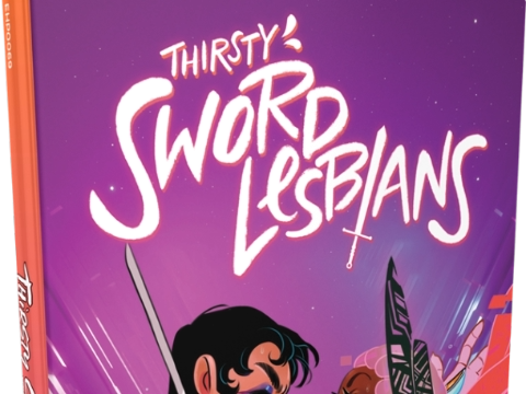 Book cover for "D & D: Thirsty Sword Lesbians".