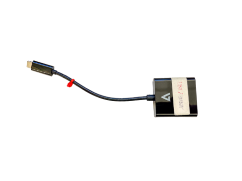 USB-C adapter tip with an HDMI port on the other end.