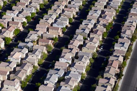 Photograph of single family housing, Enterprise, Nevada, March 23, 2016.  Aaron Mayes, UNLV University Libraries Special Collections.