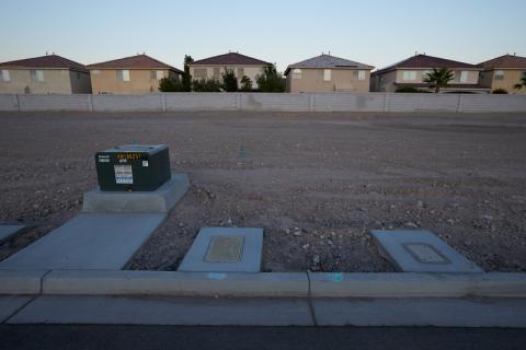 Photograph of single family housing development, Enterprise, Nevada, September 15, 2016.  Aaron Mayes, UNLV University Libraries Special Collections.