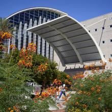 Exterior of Lied Library