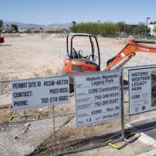 Historic Westside Legacy Park under construction, May 26, 2021